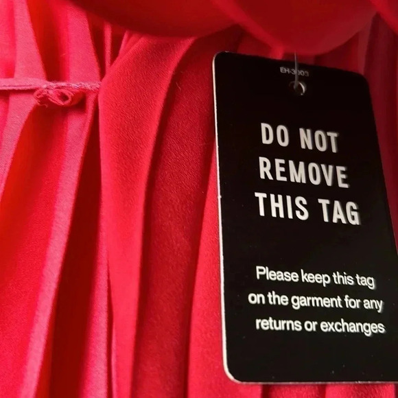 EXPRESS evening dress, HOT PINK MUST HAVE ! NEW!pleated,Romantic,gala,oversized - Picture 5 of 15